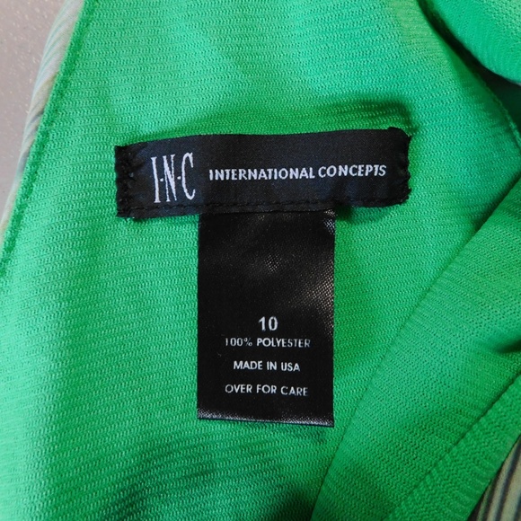I.N.C. Emerald Striped Tie Shoulder Tank - Picture 3 of 3
